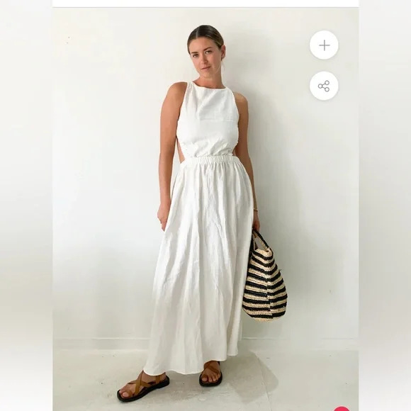 SIR Alena Maxi Dress Ivory Size 3 (AU12) - Picture 4 of 8